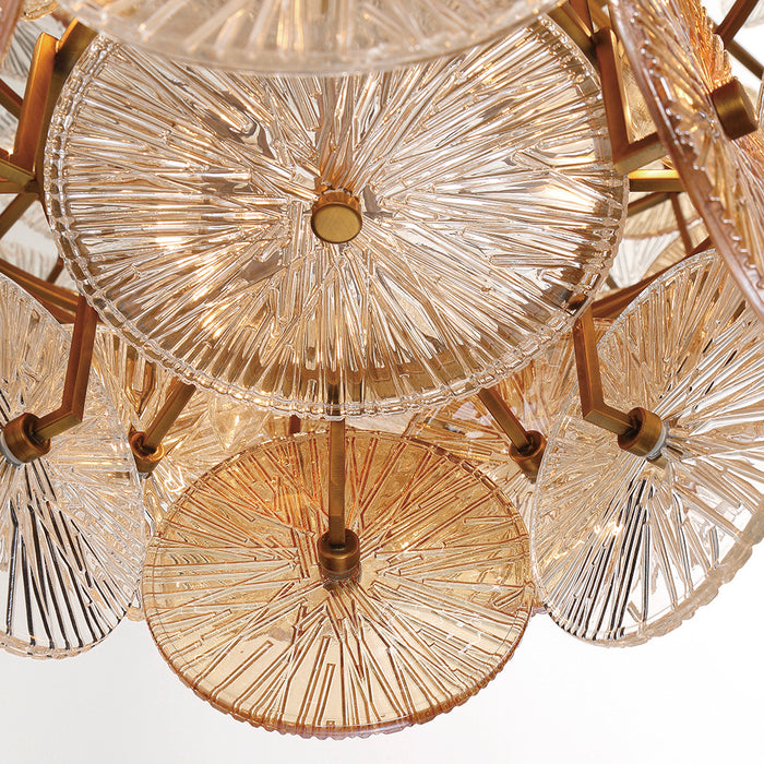 Eurofase 44574-017 Sue-Anne 45" Matte Gold Chandelier