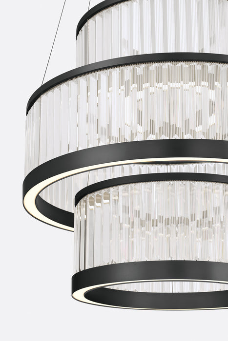Eurofase 49351-026 Empra 35" Matte Black LED Chandelier