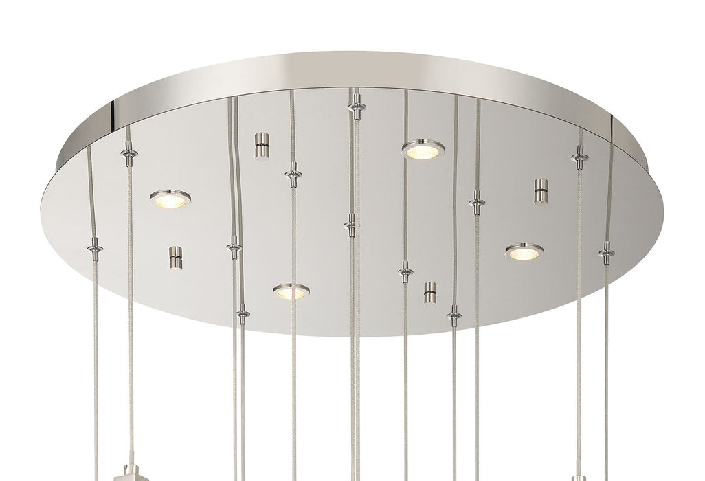 Eurofase 50102-013 Jateo 24" Polished Nickel LED Chandelier