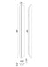 Eurofase 49016-024 Inntra 60" Damascus Black LED Outdoor Wall Light
