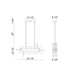 Eurofase 45718-022 Inizio 33" Matte Black LED Chandelier