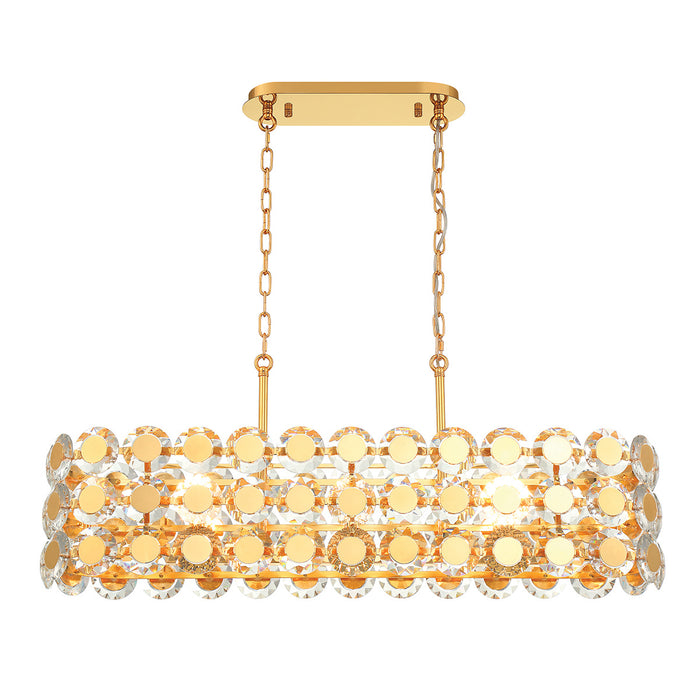 Eurofase 44287-020 Perrene 40" Gold Chandelier