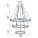 Eurofase 37090-012 Forster 60" Matte Black LED Chandelier