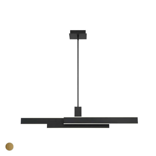 Eurofase 37064-013 Cameno 45" Matte Black LED Chandelier