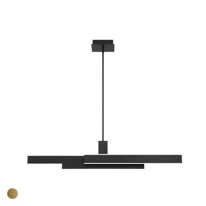Eurofase 37064-013 Cameno 45" Matte Black LED Chandelier
