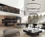 Eurofase 31474-023 Spunto 61" Matte Black LED Chandelier