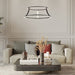 Eurofase 43885-015 Cadoux 20" Matte Black LED Chandelier
