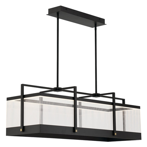 Eurofase 44255-015 Tye 41" Matte Black LED Chandelier