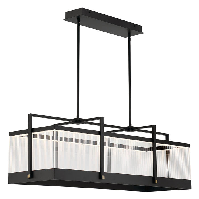 Eurofase 44255-015 Tye 41" Matte Black LED Chandelier