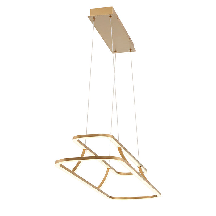Eurofase 43877-027 Cadoux 44" Matte Gold LED Chandelier