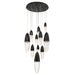 Eurofase 43859-022 Ecrou 30" Matte Black LED Chandelier