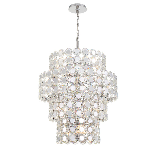 Eurofase 44289-010 Perrene 45" Chrome Chandelier