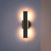 Exterior Wall Sconce Thesis 207712A Jacks 22 inch Textured Black 5CCT LED Exterior Wall Sconce THESIS