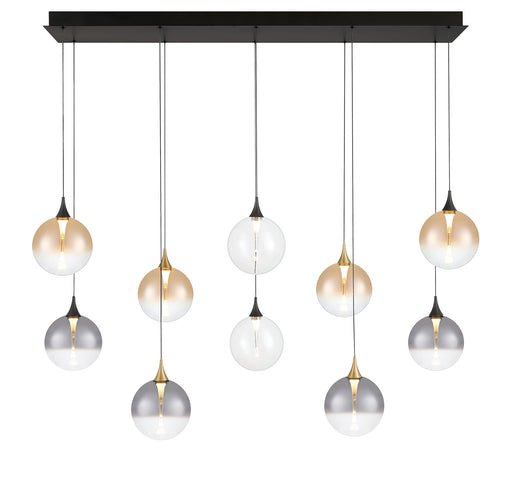 Eurofase 48934-046 Iissa 47" Gold-Black Mix LED Chandelier