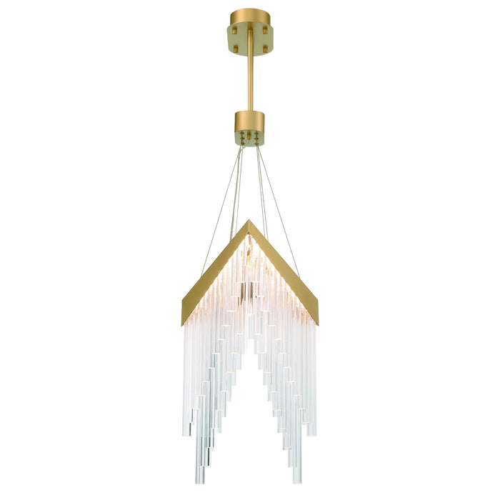 Eurofase 47187-016 Vivien 32" Matte Gold LED Chandelier