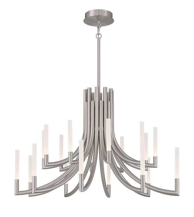 Eurofase 49012-026 Olette 42" Brushed Nickel LED Chandelier