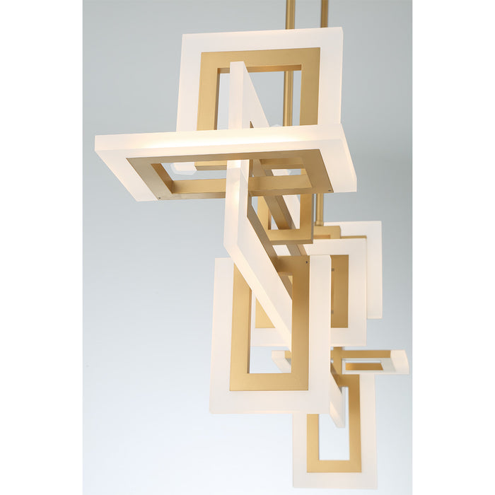 Eurofase 45719-011 Inizio 48" Matte Gold LED Chandelier