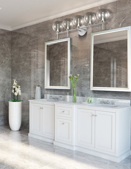 Eurofase 48920-025 Iissa 5-Light Satin Nickel LED Vanity Light