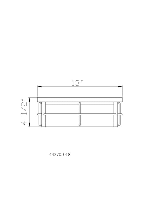 Eurofase 44270-018 Bensa 13" Matte Black LED Outdoor Ceiling Light