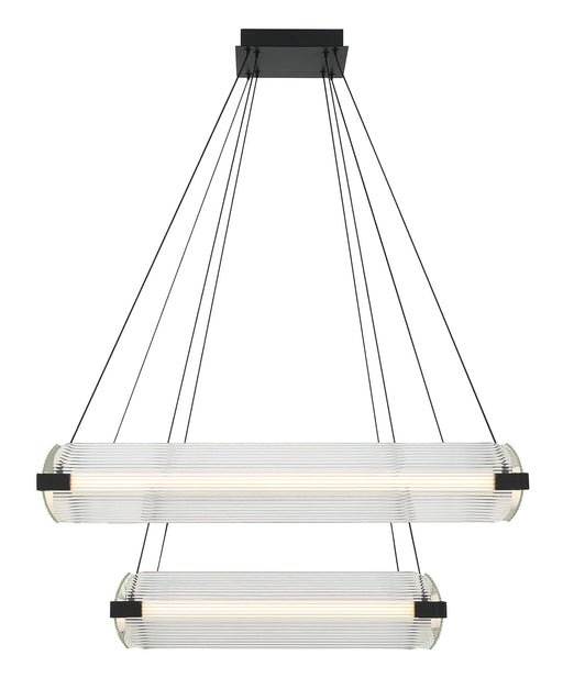 Eurofase 50054-022 Neoness 34" Matte Black LED Chandelier