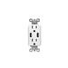 Receptacle Aida 030131 15A Duplex Receptacle w/ 3.0A Dual USB Charger Tamper Resistant  120V White Aida