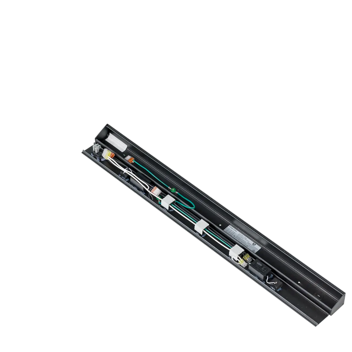 American Lighting ATOM Low Profile Power Strip With Receptacles and USB-A/C Ports Black)