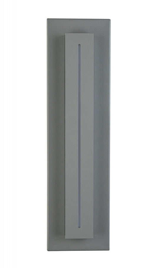Outdoor Wall Light Avenue Lighting AV3218-SLV Avenue Outdoor 18"H Raised Panel LED Wall Sconce in Silver Avenue Lighting