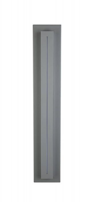 Outdoor Wall Light Avenue Lighting AV3228-SLV Avenue Outdoor 28"H Raised Panel LED Wall Sconce in Silver Avenue Lighting