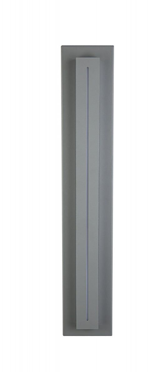 Outdoor Wall Light Avenue Lighting AV3228-SLV Avenue Outdoor 28"H Raised Panel LED Wall Sconce in Silver Avenue Lighting