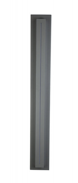 Outdoor Wall Light Avenue Lighting AV3238-SLV Avenue Outdoor 38"H Raised Panel LED Wall Sconce in Silver Avenue Lighting