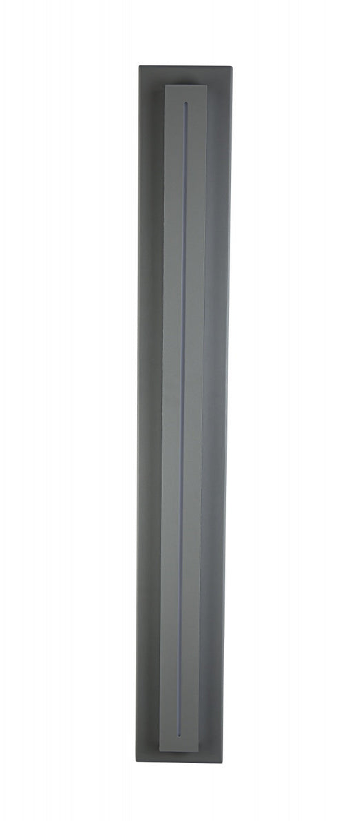 Outdoor Wall Light Avenue Lighting AV3238-SLV Avenue Outdoor 38"H Raised Panel LED Wall Sconce in Silver Avenue Lighting