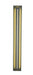 Outdoor Wall Light Avenue Lighting AV3238-SLV Avenue Outdoor 38"H Raised Panel LED Wall Sconce in Silver Avenue Lighting