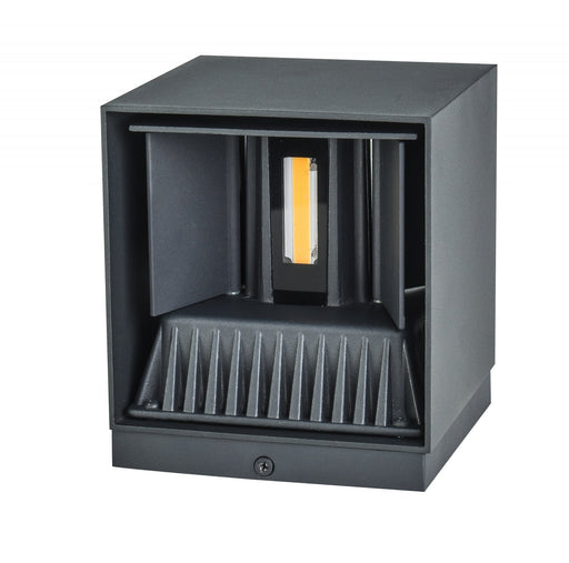 Outdoor Wall Light Avenue Lighting AV9887-BLK Avenue Outdoor 5"W Cube Up/Down 3000K LED Wall Sconce in Black Avenue Lighting