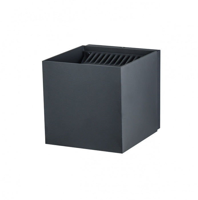 Outdoor Wall Light Avenue Lighting AV9887-BLK Avenue Outdoor 5"W Cube Up/Down 3000K LED Wall Sconce in Black Avenue Lighting