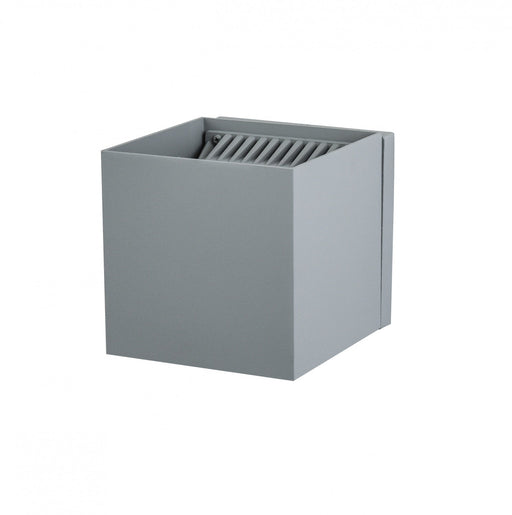 Outdoor Wall Light Avenue Lighting AV9887-SLV Avenue Outdoor 5"W Cube Up/Down 3000K LED Wall Sconce in Silver Avenue Lighting