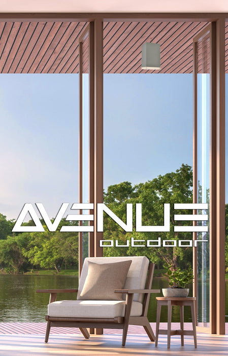 Outdoor Ceiling Light Avenue Lighting AV9888-SLV Avenue Outdoor 8"H 3000K LED Flushmount in Silver Avenue Lighting