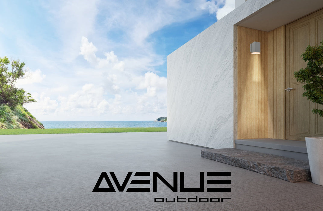 Outdoor Wall Light Avenue Lighting AV9891-SLV Avenue Outdoor 6"H 3000K LED Wall Sconce in Silver Avenue Lighting