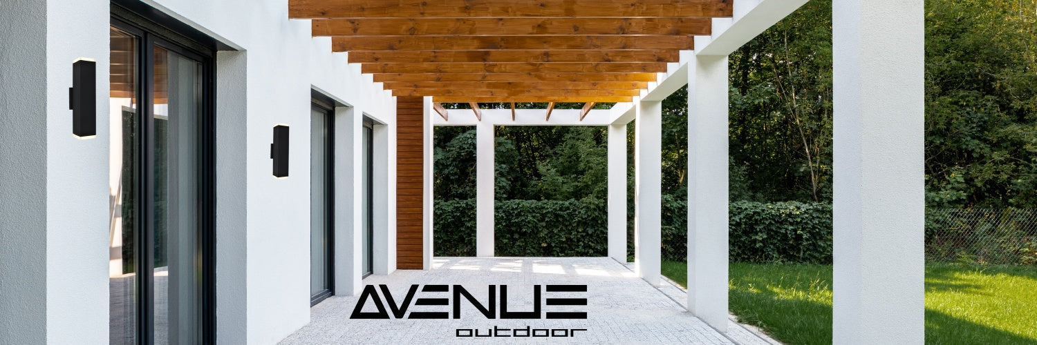 Outdoor Wall Light Avenue Lighting AV9893-BLK Avenue Outdoor 12"H Up/Down 3000K LED Wall Sconce in Black Avenue Lighting