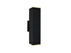Outdoor Wall Light Avenue Lighting AV9893-BLK Avenue Outdoor 12"H Up/Down 3000K LED Wall Sconce in Black Avenue Lighting