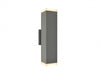 Outdoor Wall Light Avenue Lighting AV9893-SLV Avenue Outdoor 12"H Up/Down 3000K LED Wall Sconce in Silver Avenue Lighting