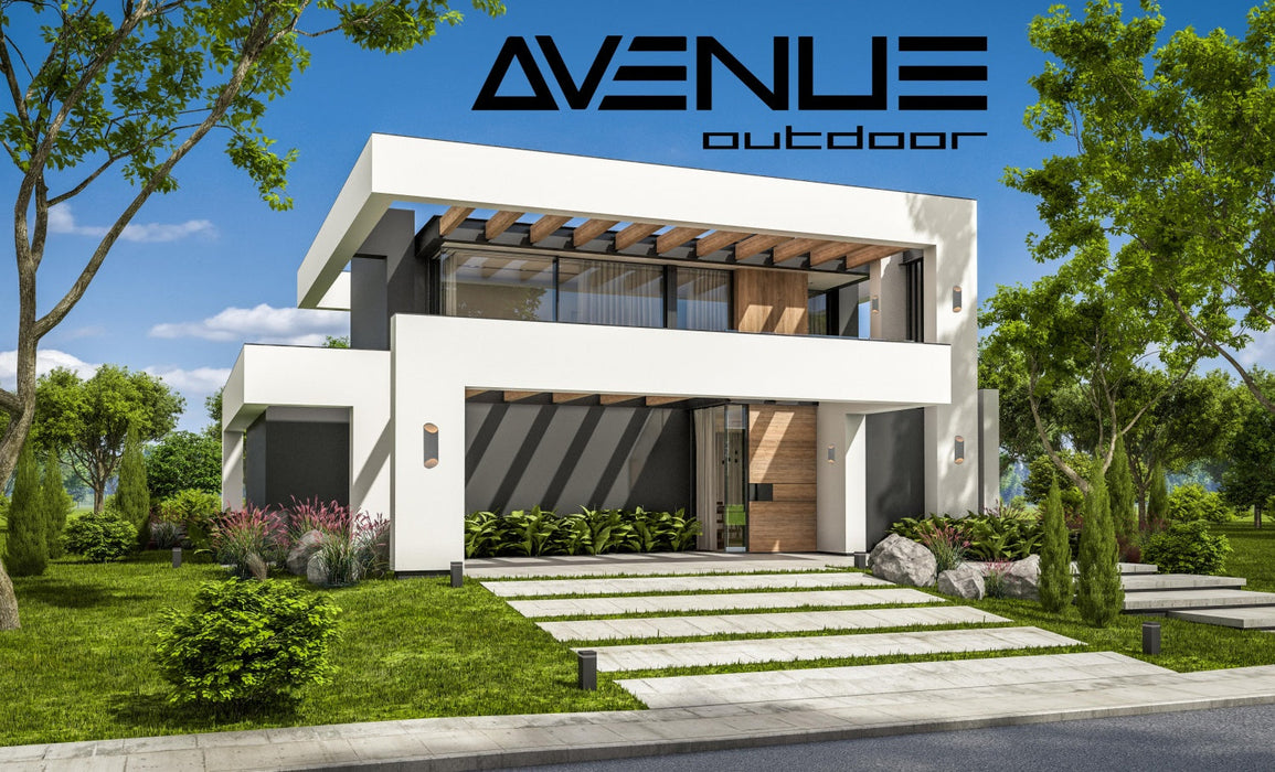 Outdoor Wall Light Avenue Lighting AV9895-SLV Avenue Outdoor 20"H Up/Down 3000K LED Wall Sconce in Silver Avenue Lighting