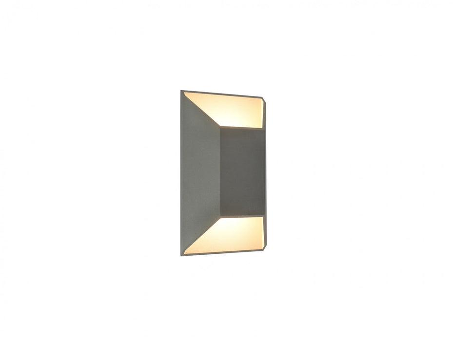 Outdoor Wall Light Avenue Lighting AV9900-SLV Avenue Outdoor 12"H Rectangular 3000K LED Wall Sconce in Silver Avenue Lighting
