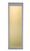 Outdoor Wall Light Avenue Lighting AV9902-SLV Avenue Outdoor 18"H 3000K LED Wall Sconce in Silver/Ribbed Glass Avenue Lighting