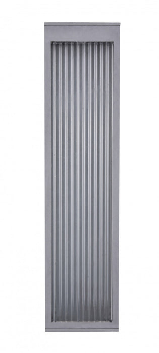 Outdoor Wall Light Avenue Lighting AV9903-SLV Avenue Outdoor 24"H 3000K LED Wall Sconce in Silver/Ribbed Glass Avenue Lighting