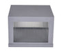 Outdoor Wall Light Avenue Lighting AV9905-SLV Avenue Outdoor 14"W 3000K LED Pillar Mount in Silver/Ribbed Glass Avenue Lighting