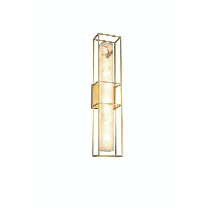 Outdoor Wall Sconce Eurofase Blakley 46838-025 24 Inch Alabaster and Gold Outdoor Wall Sconce Eurofase