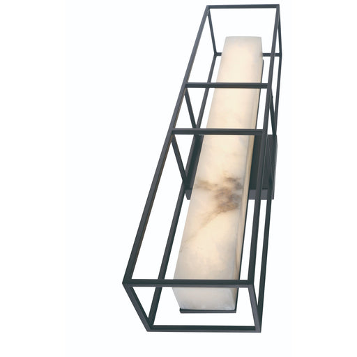 Wall Sconce Eurofase 46838-018 Blakley Large Alabaster Sconce in Black Eurofase