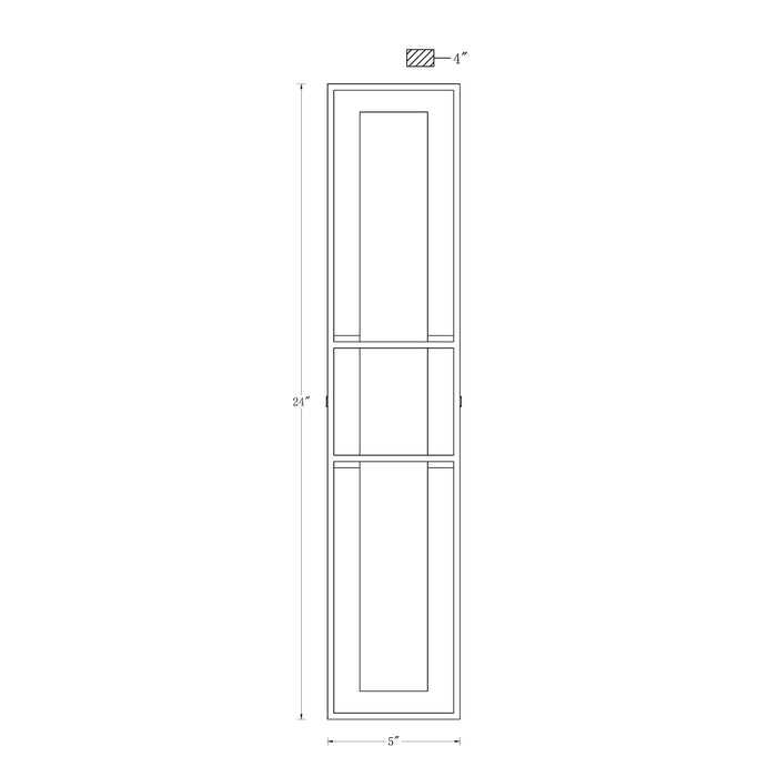 Wall Sconce Eurofase 46838-018 Blakley Large Alabaster Sconce in Black Eurofase