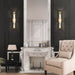 Outdoor Wall Sconce Eurofase Blakley 46838-025 24 Inch Alabaster and Gold Outdoor Wall Sconce Eurofase