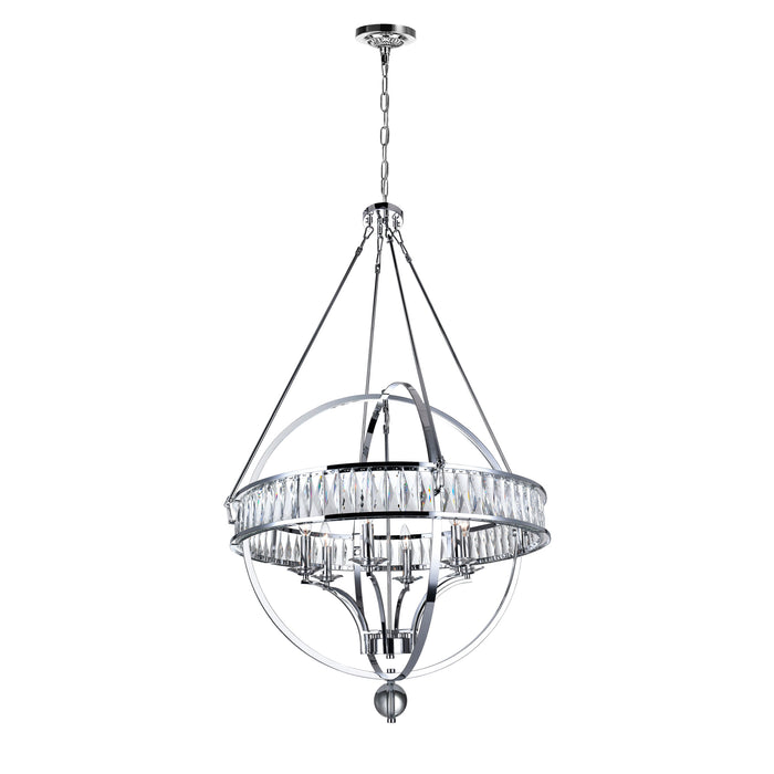 9957P30-6-601 Arkansas 6 Light Crystal Orbit Chandelier LightStoreUSA